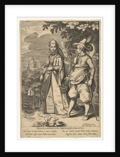 Mediolanensis Viri Feminaeque Ornatus, from Fashions of Different Nations by Pieter de Jode I