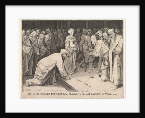 Christ and the Woman Taken in Adultery, 1579 by Pieter Perret