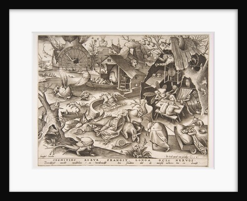 Sloth, from the series The Seven Deadly Sins, 1558 by Philip Galle