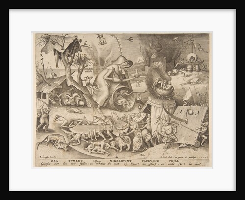 Anger, from the series The Seven Deadly Sins, 1558 by Philip Galle