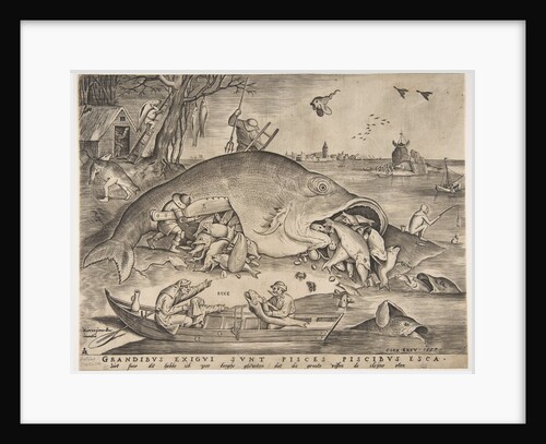 Big Fish Eat Little Fish, 1557 by Pieter van der Heyden/Pieter Bruegel the Elder