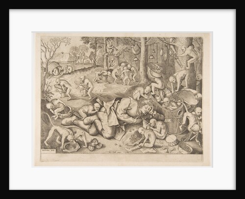 The Merchant Robbed by Monkeys, 1562 by Pieter van der Heyden/Pieter Bruegel the Elder