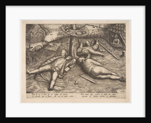 The Land of Cockaigne, after 1570? by Pieter van der Heyden (attributed to)