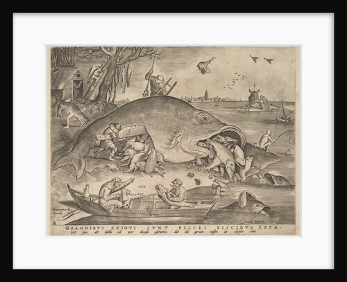 Big Fish Eat Little Fish, 1557 by Pieter van der Heyden/Pieter Bruegel the Elder