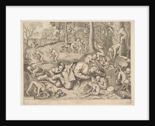 The Merchant Robbed by Monkeys, 1562 by Pieter van der Heyden/Pieter Bruegel the Elder