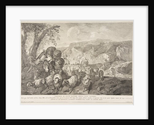 Departure of David the Shepherd from the House of His Fathe by Pietro Monaco
