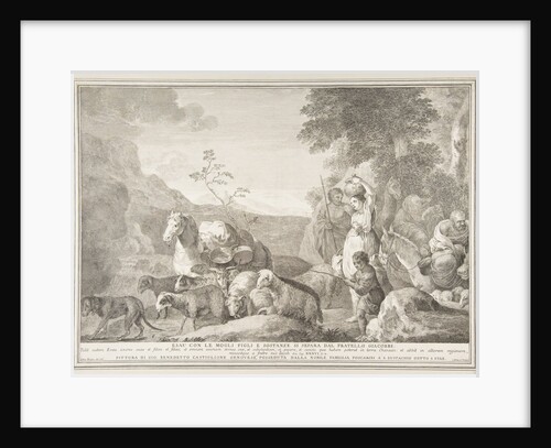 Esau and his family parting ways with Jaco by Pietro Monaco