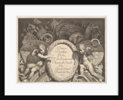 Title page of Divers Trophées, 1651 by Polidoro da Caravaggio/Rene Lochon