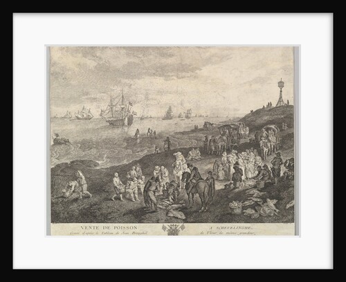 Selling Fish at Scheveningen after the painting in the… by Quentin Pierre Chedel