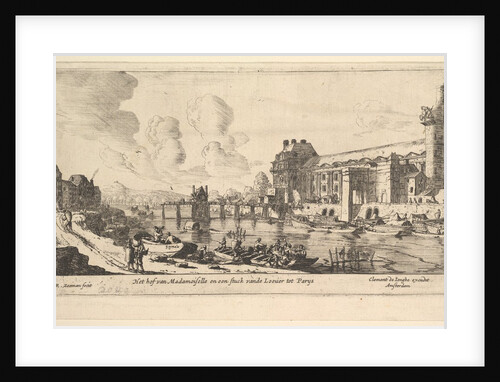 View of the Louvre and the Tuileries, from Views of Paris and Neighborhoods, plate 1, 17th century by Reinier Zeeman
