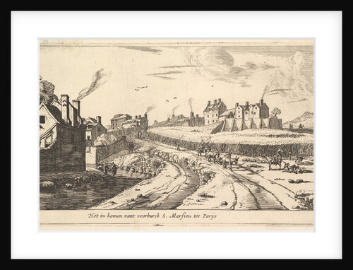 Entrance to the Suburb of Saint Marceau near Paris, 17th century by Reinier Zeeman