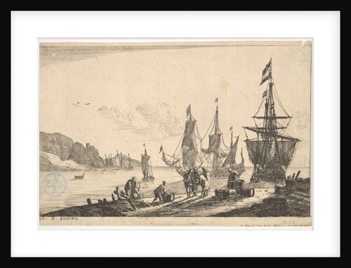 Bay with Sailing Vessels, 17th century by Reinier Zeeman