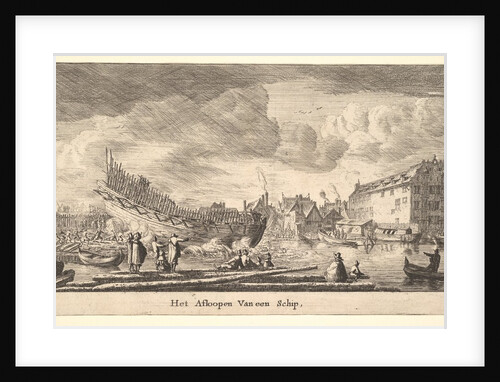 The Launch of a Ship, 17th century by Reinier Zeeman