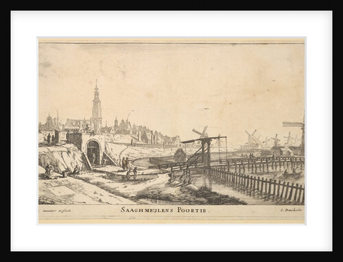 The Zaagmolen Gate, 17th century by Reinier Zeeman