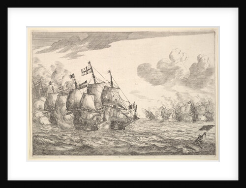 Naval Battle, 17th century by Reinier Zeeman