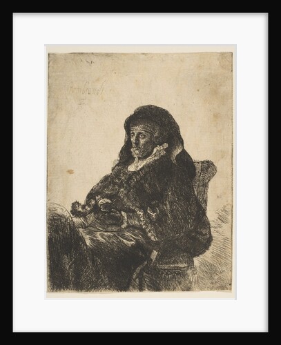 The Artist's Mother Seated at a Table, Looking Left: Three Quarter Length, after 1631 by Unknown
