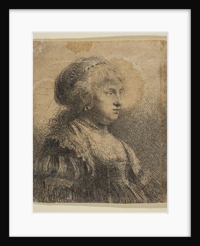 Saskia with Pearls in Her Hair, 1634 by Rembrandt Harmensz van Rijn