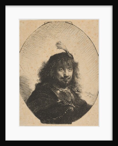 Self-Portrait with Plumed Cap and Lowered Sabre, 1634 by Rembrandt Harmensz van Rijn