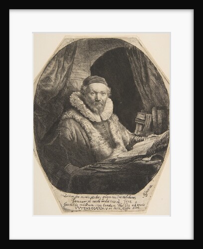 Jan Uytenbogaert by Rembrandt Harmensz van Rijn