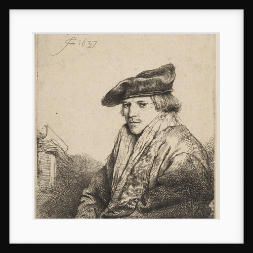Young Man in a Velvet Cap, 1637 by Rembrandt Harmensz van Rijn