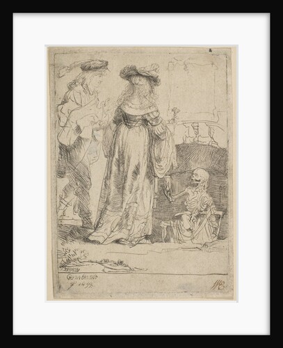 Death Appearing to a Wedded Couple from an Open Grave, 1639 by Rembrandt Harmensz van Rijn