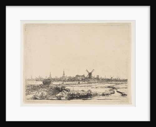 View of Amsterdam from the Northwest, ca. 1640 by Rembrandt Harmensz van Rijn