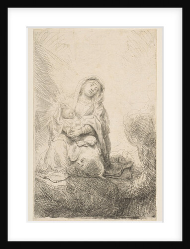 The Virgin and Child in the Clouds, 1641 by Rembrandt Harmensz van Rijn