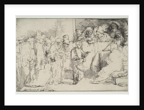 Christ Disputing with the Doctors; a sketch, 1652 by Rembrandt Harmensz van Rijn