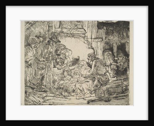 The Adoration of the Shepherds, with the lamp, ca. 1654 by Rembrandt Harmensz van Rijn