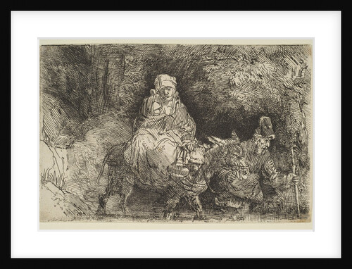 The Flight into Egypt: Crossing a Brook, 1654 by Rembrandt Harmensz van Rijn