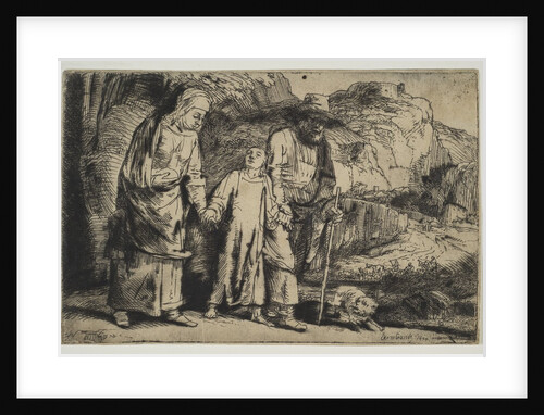 Christ between his Parents, Returning from the Temple, 1654 by Rembrandt Harmensz van Rijn
