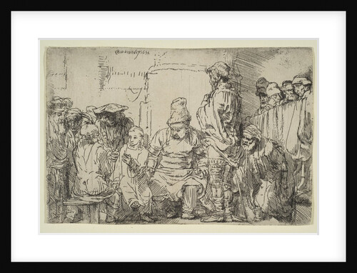 Christ Seated Disputing with the Doctors, 1654 by Rembrandt Harmensz van Rijn