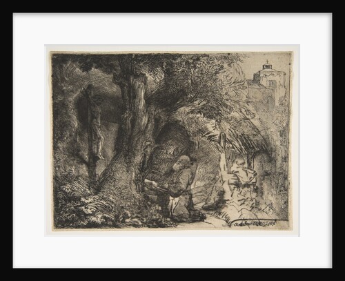 Saint Francis beneath a Tree, Praying, 1657 by Rembrandt Harmensz van Rijn