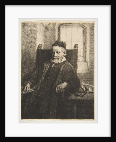 Jan Lutma, goldsmith, 1656 by Rembrandt Harmensz van Rijn
