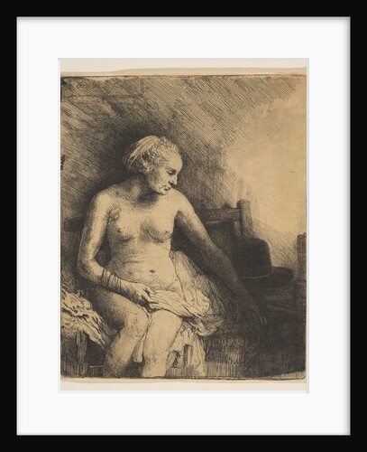 Woman at the Bath with a Hat beside Her, 1658 by Rembrandt Harmensz van Rijn