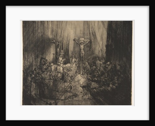 Christ Crucified between the Two Thieves: The Three Crosses, ca. 1660 by Rembrandt Harmensz van Rijn