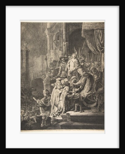 Christ Before Pilate: the large plate, 1636 by Rembrandt Harmensz van Rijn