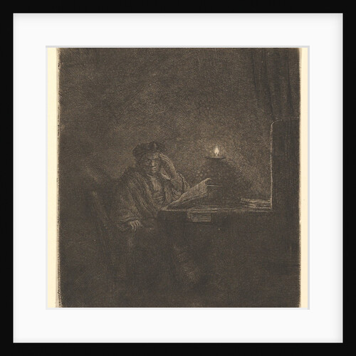 Student at a Table by Candlelight, ca. 1642 by Rembrandt Harmensz van Rijn