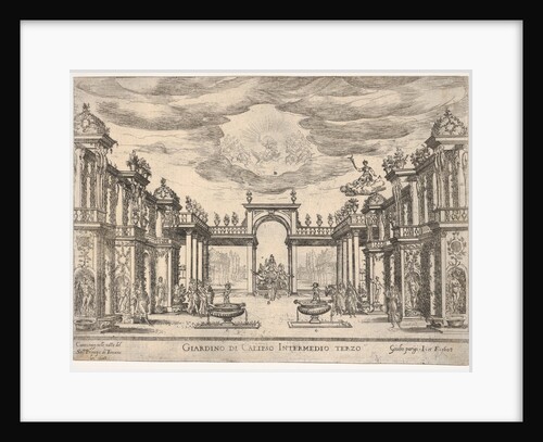 Sixth interlude: garden of Calypso, from the serie…, 1608 by Remigio Cantagallina