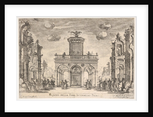 First interlude: palace of fame, from the series 'S…, 1608 by Remigio Cantagallina