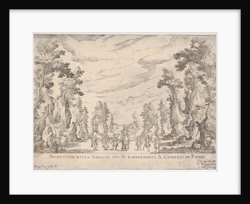 View of the scene in which is represented the Judgment of Pari by Remigio Cantagallina