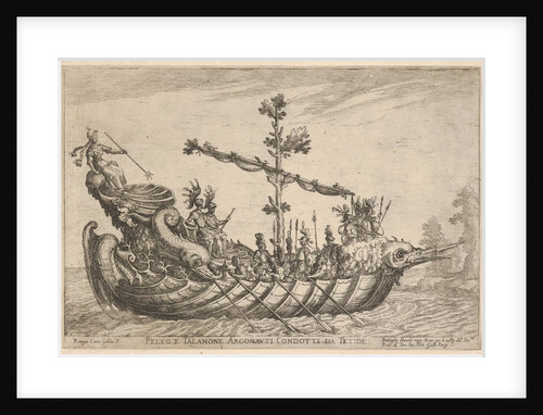 Peleus and Talamon, from the series 'Vessels of the Argonauts,' for the wedding celebratio…, 1608 by Remigio Cantagallina