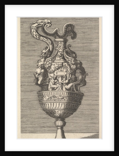 Vase with Two Winged Satyrs, 17th century by Rene Boyvin