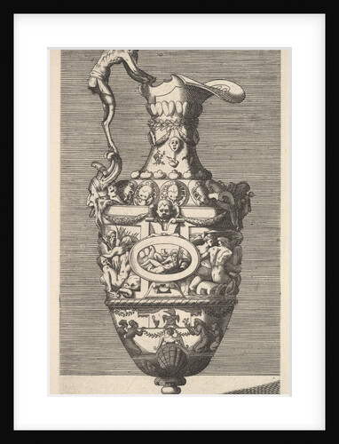 Vase with a River God in an Oval Medallion, 17th century by Rene Boyvin