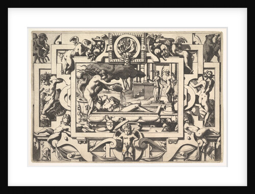 Medea Pours a Magic Potion over Jaso by Rene Boyvin