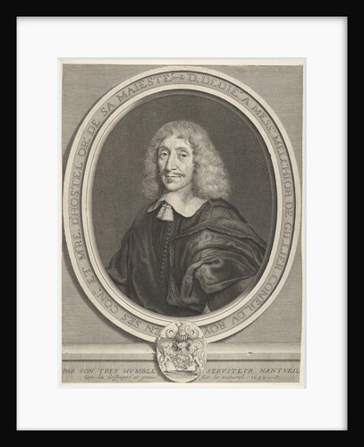 Melchior de Gillier, 1652 by Robert Nanteuil