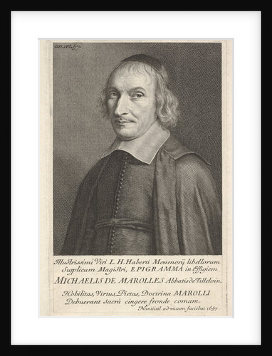 Michel de Marolles, 1657 by Robert Nanteuil