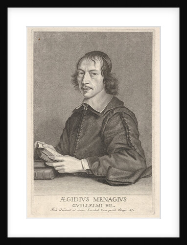 Gilles Ménage, ca. 1652 by Robert Nanteuil