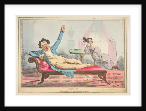 Ennui, November 20, 1829 by Robert Seymour