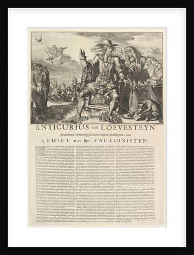 Anticurius van Loevesteyn by Romeyn de Hooghe